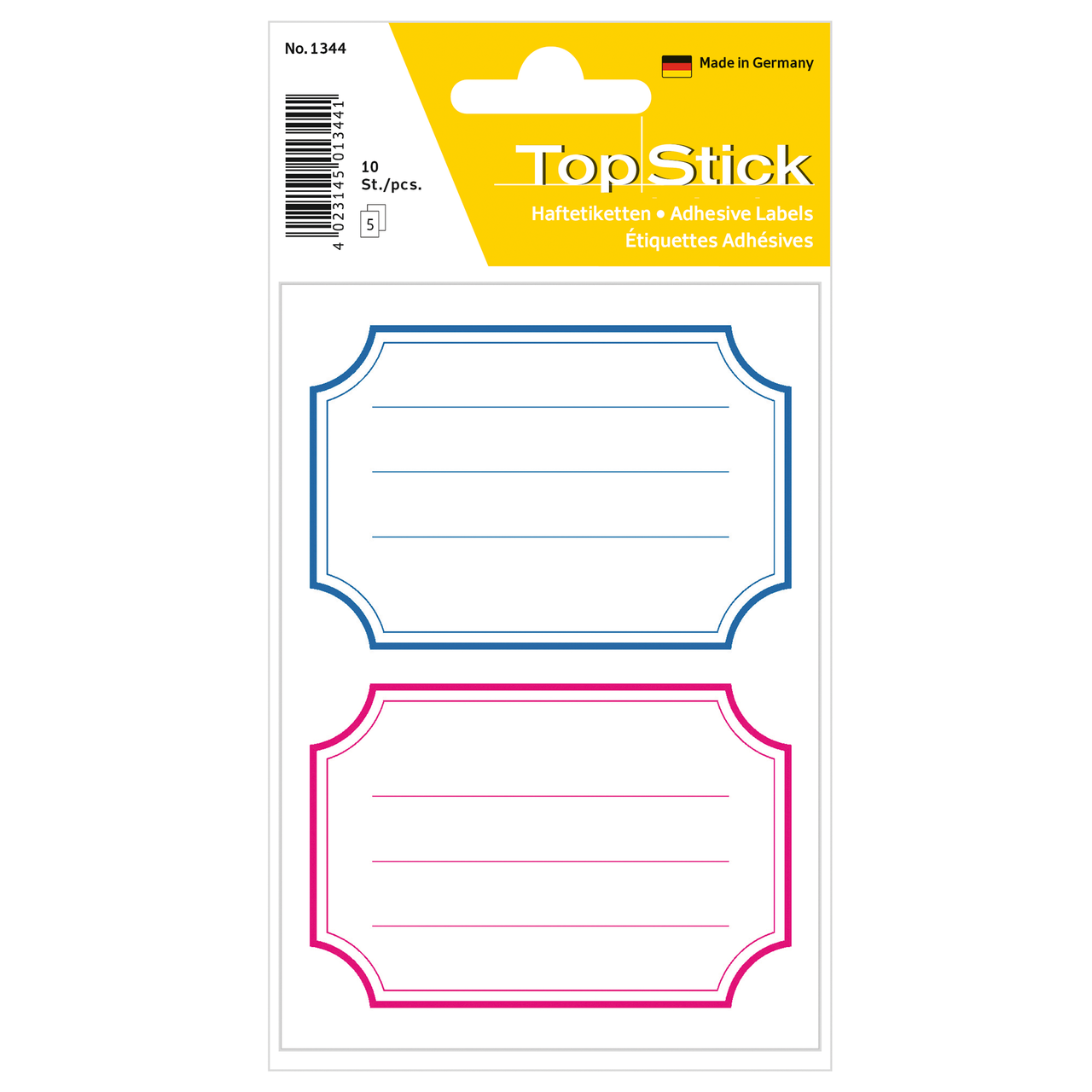 etiquetas permanentes topstick ref.1344