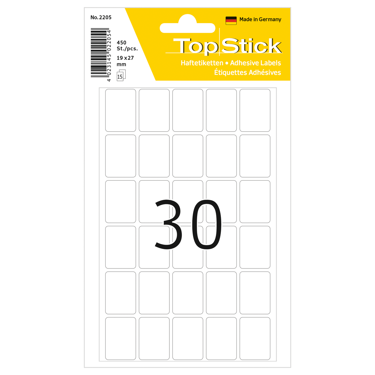 Etiquetas Permanentes Topstick