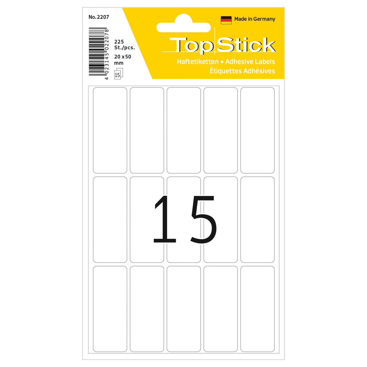 Etiquetas Permanentes Topstick