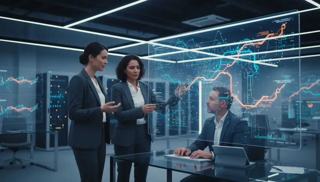 empresários discutindo sobre Arquitetura de dados data warehouse e-commerce