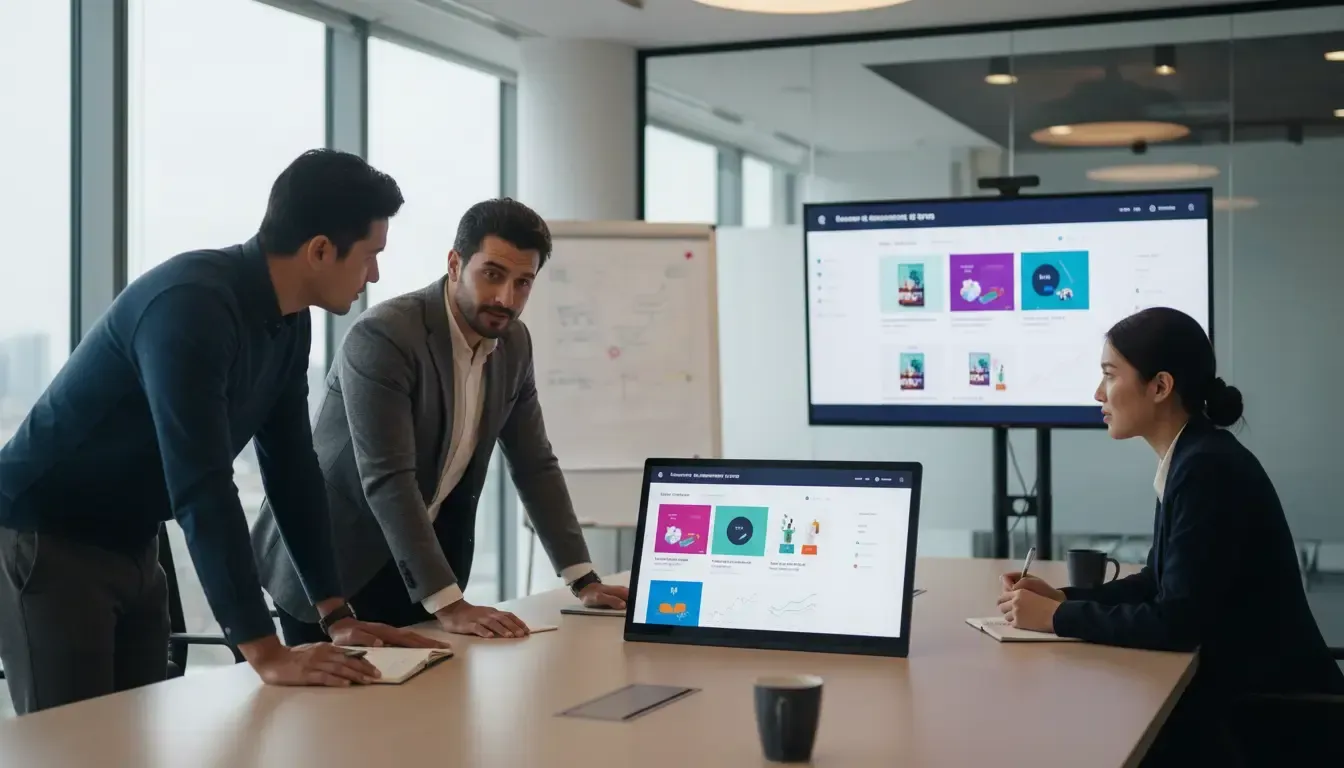 equipe decidindo Como escolher uma agência Shopify