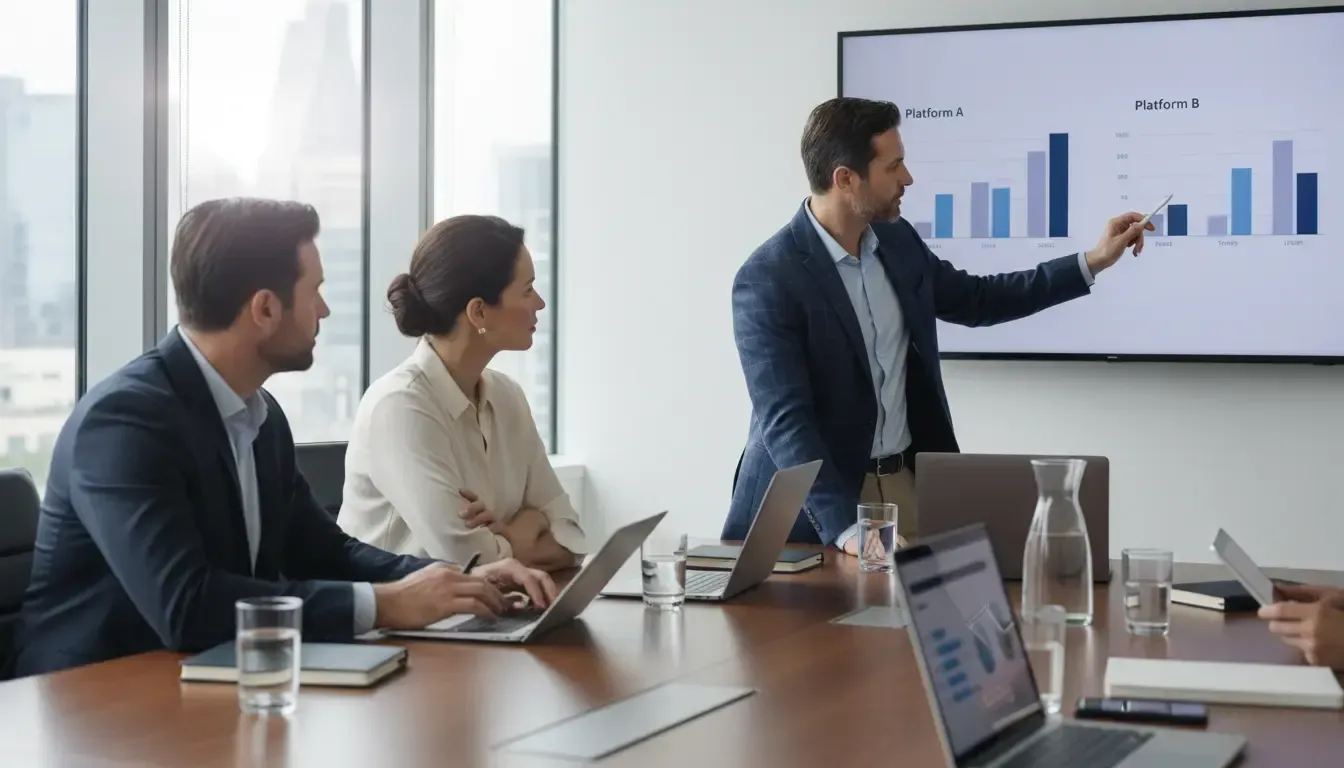 Profissionais de e-commerce para decidir a melhor opção entre Shopify vs. plataformas nacionais.