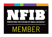 The National Federation of Independent Business (NFIB) Member logo, featuring the acronym and text in yellow on black.