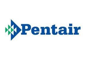 Pentair logo: the blue company name next to a stylized arrow icon containing green and blue diamond shapes.