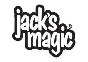 The Jack’s Magic logo, featuring the company name in a bold, stylized, black-and-white bubble font.