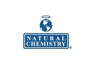 The Natural Chemistry company logo features a globe with a halo above it, with the text 
