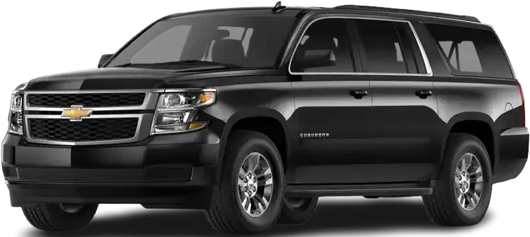 Black Chevrolet Suburban SUV.