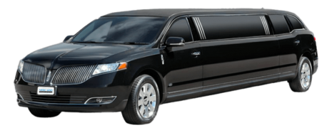 Black Lincoln MKT limousine on a white background.
