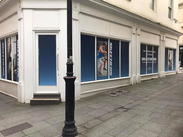 Sketchers Bath Window Graphics