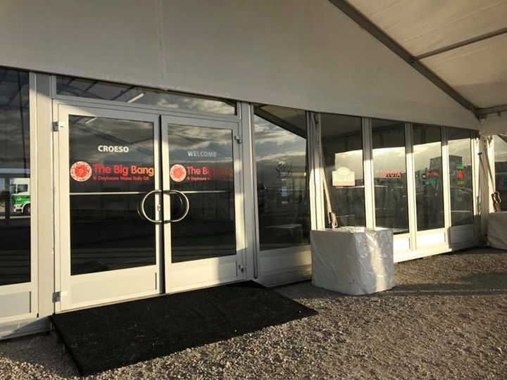 Conwy Council Walles Rally GB window graphics