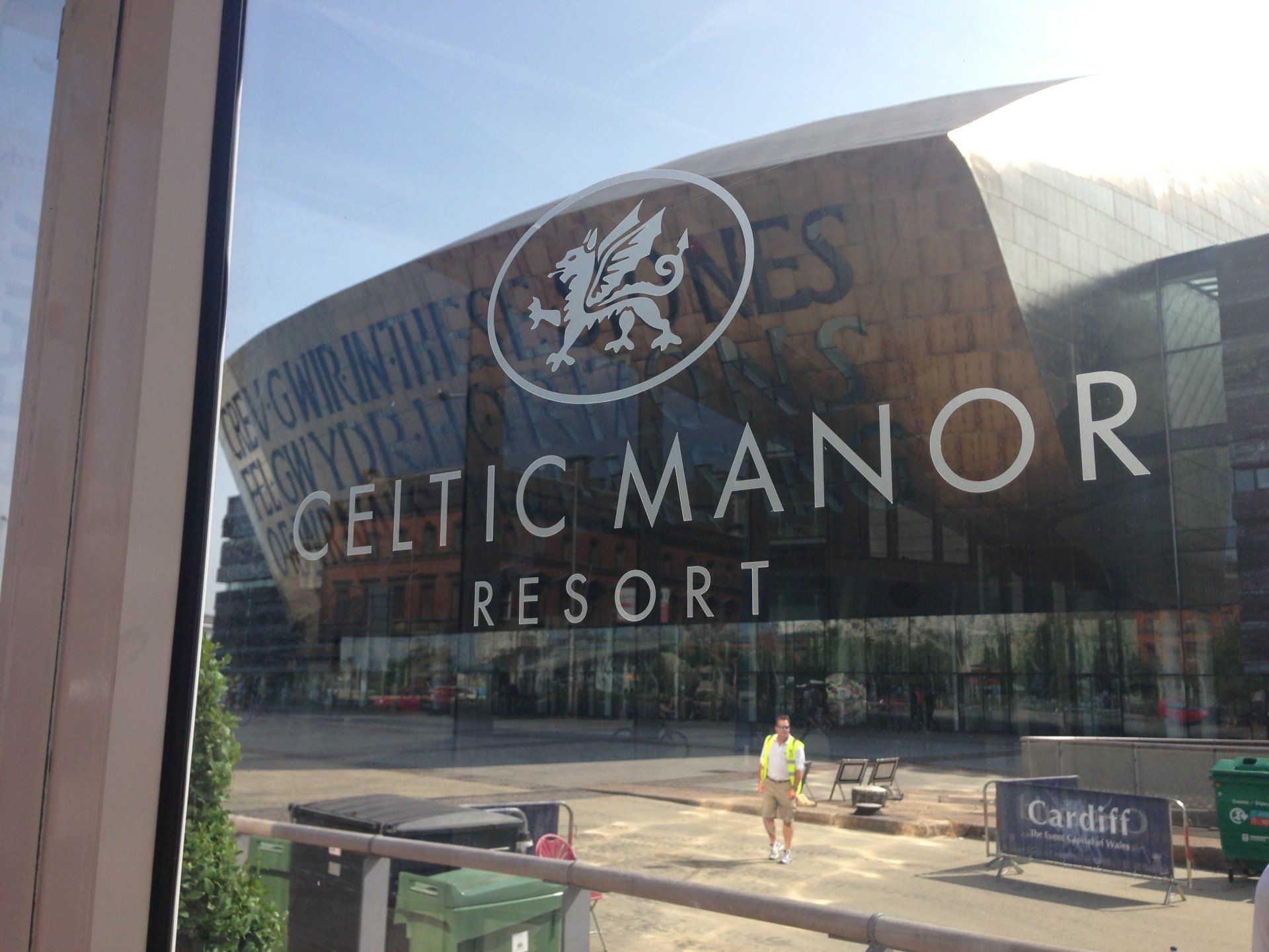 Celtic Manor Etched Window Vinyl