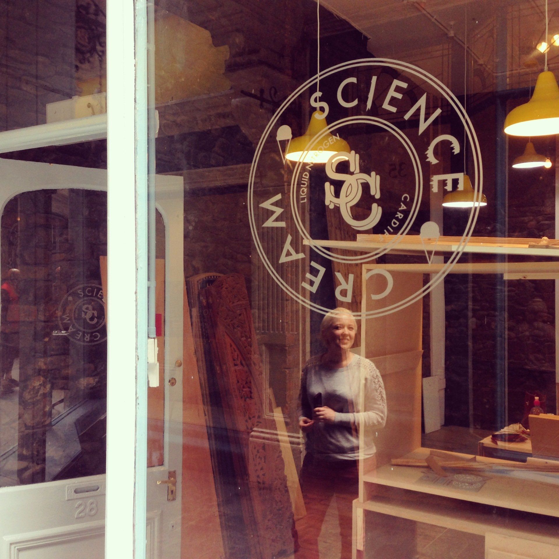 Science Cream Window Vinyl