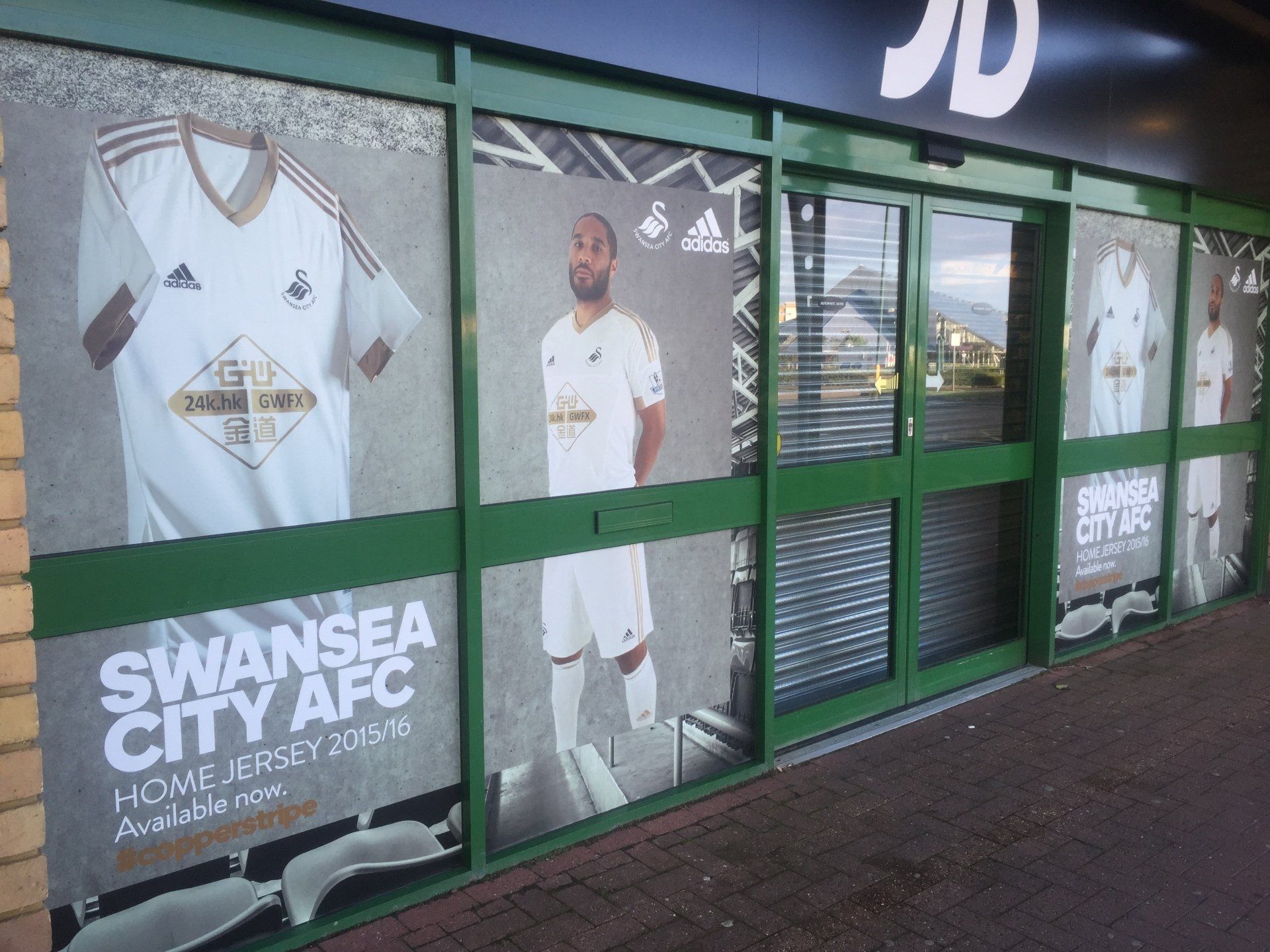 JD Sports Swansea Window Graphic