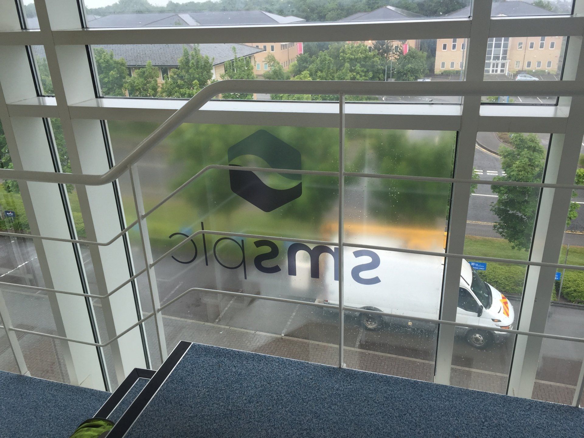 SMS Plc Window Graphic