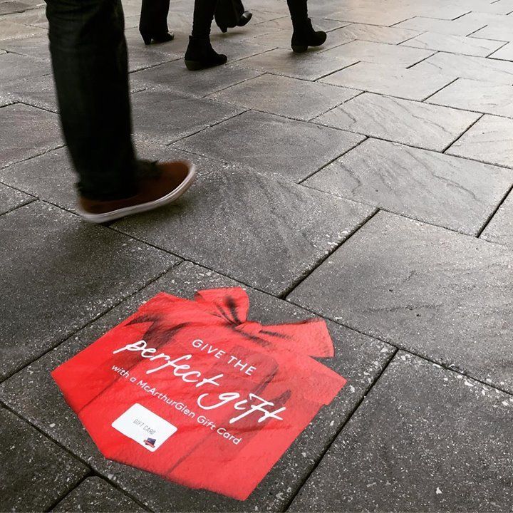 McArthur Glen Bridgend. Outdoor floor graphics