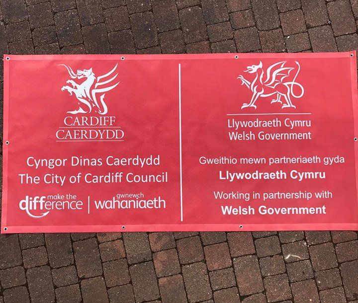 Welsh Government Mesh Banner