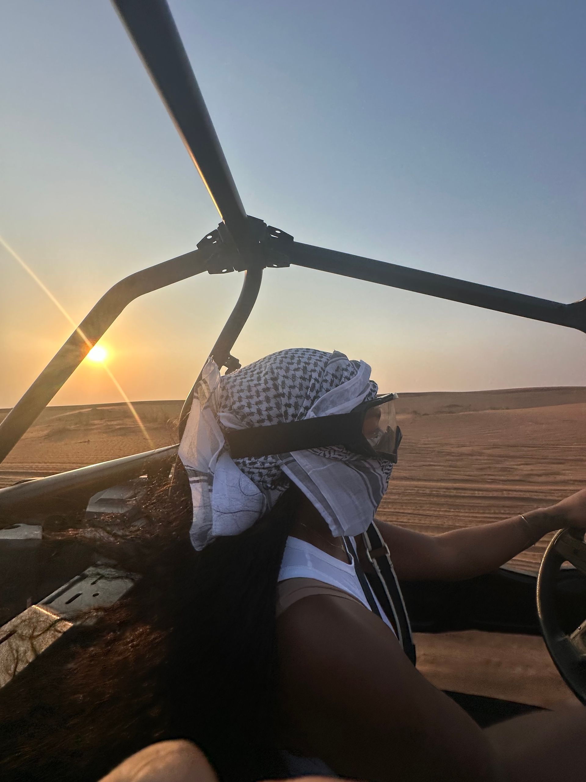 Stark beauty of desolate dunes in Dubai