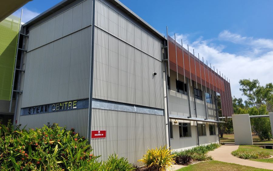 Exterior of the Steam Centre, a Two-story Building — Neil Griffiths Rendering in Berry Springs, NT
