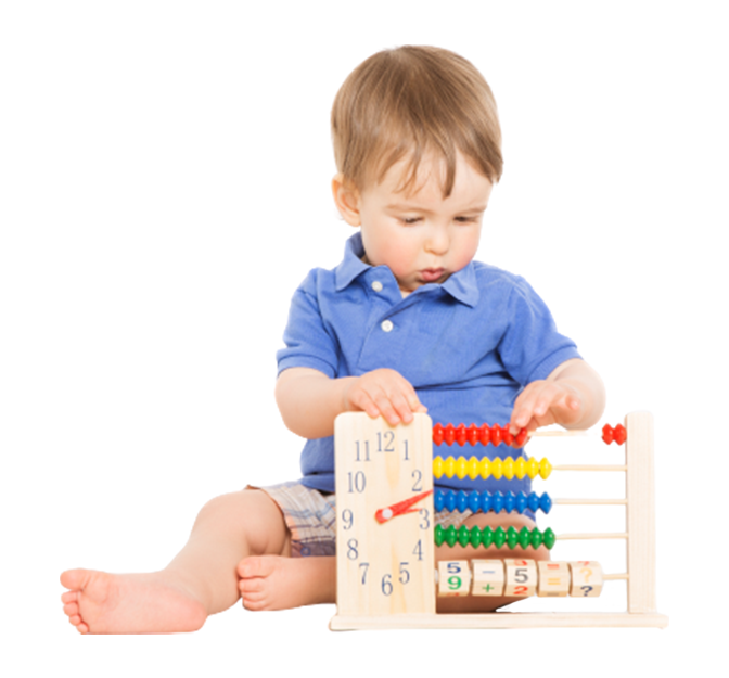 Child with Abacus — Springfield, MO — A Creative Start Learning Center