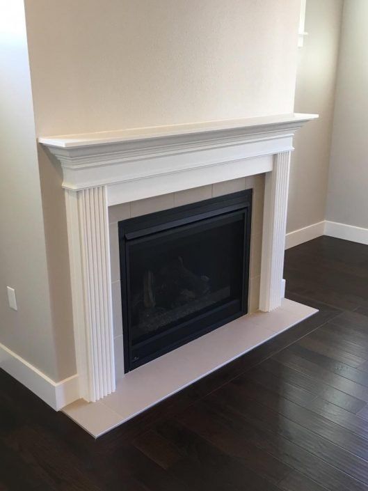 White Mantel Design — Olympia, WA — Doors Unlimited