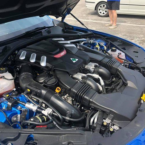 Car — Open Hood of Blue Car in Orange Park, FL
