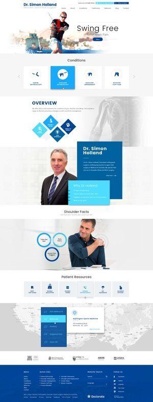 Dr Simon Holland recent website design