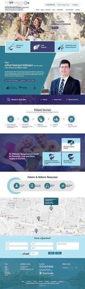 The LPB Surgery Group recent website design