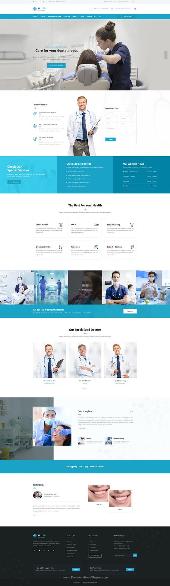 Allied Dental website design