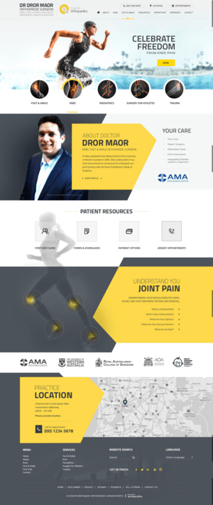 Dr Dror Maor recent website design