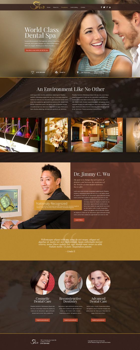 Sitra dental spa website design