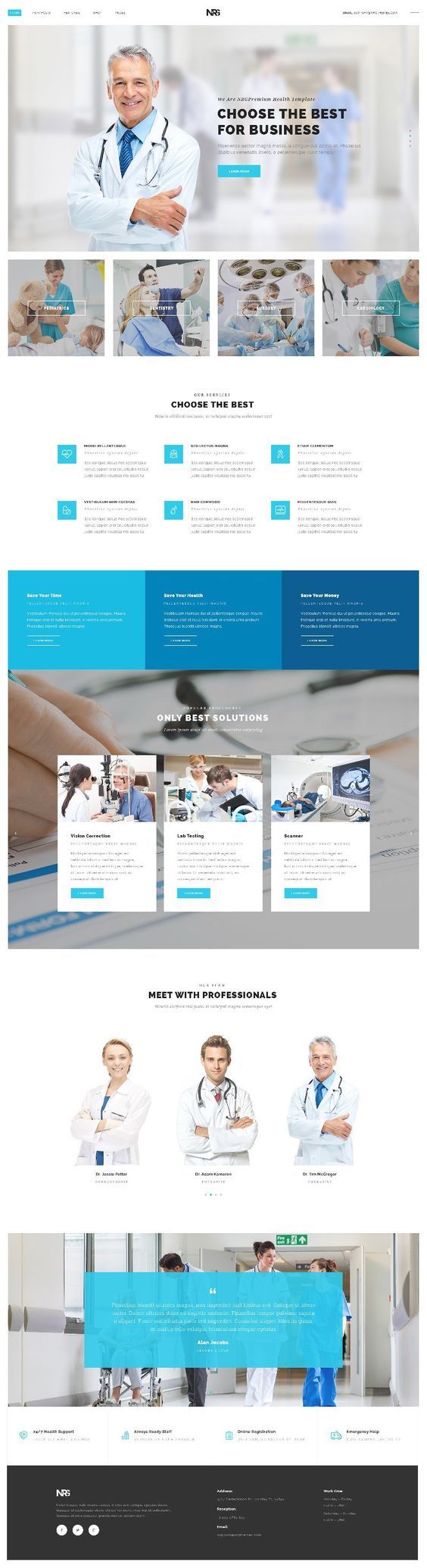 NRS medical website design