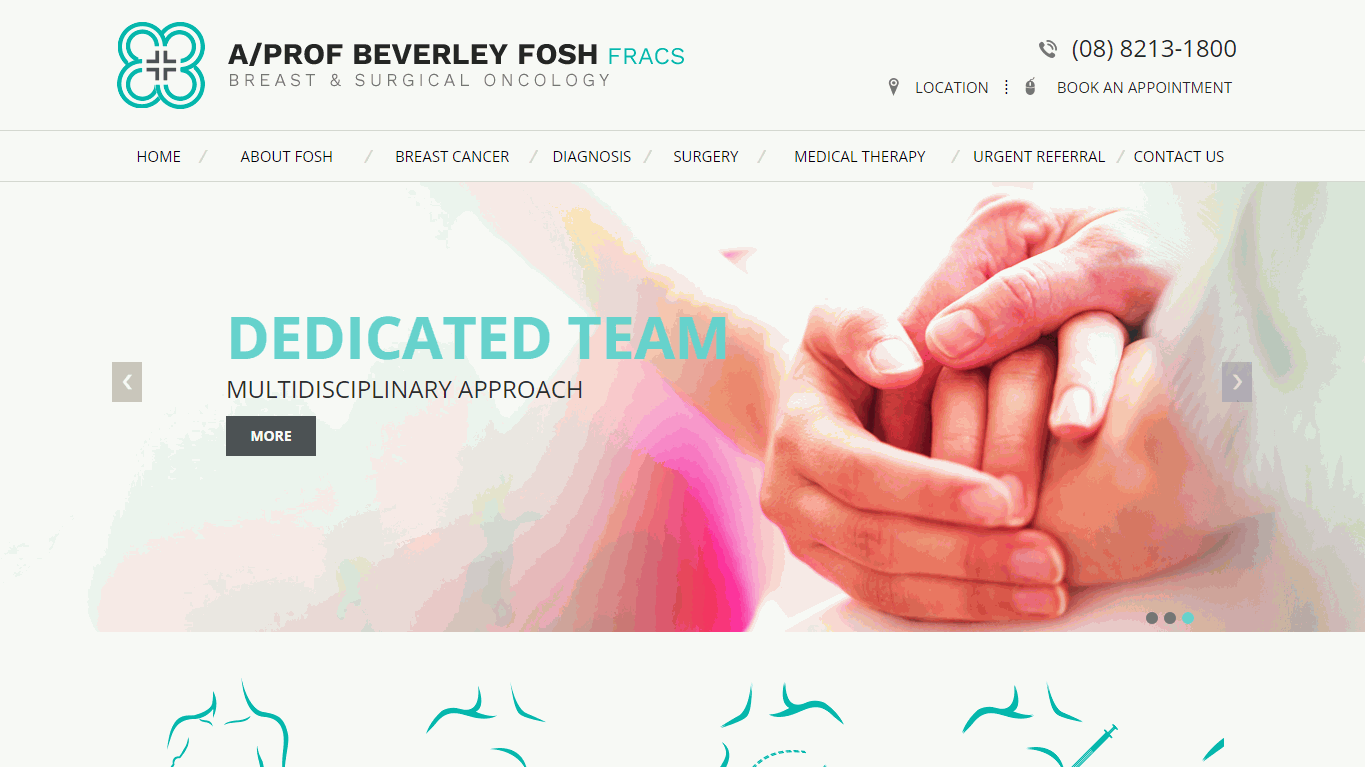 A/Prof Beverly Fosh, Breast & General Surgeon Website Design