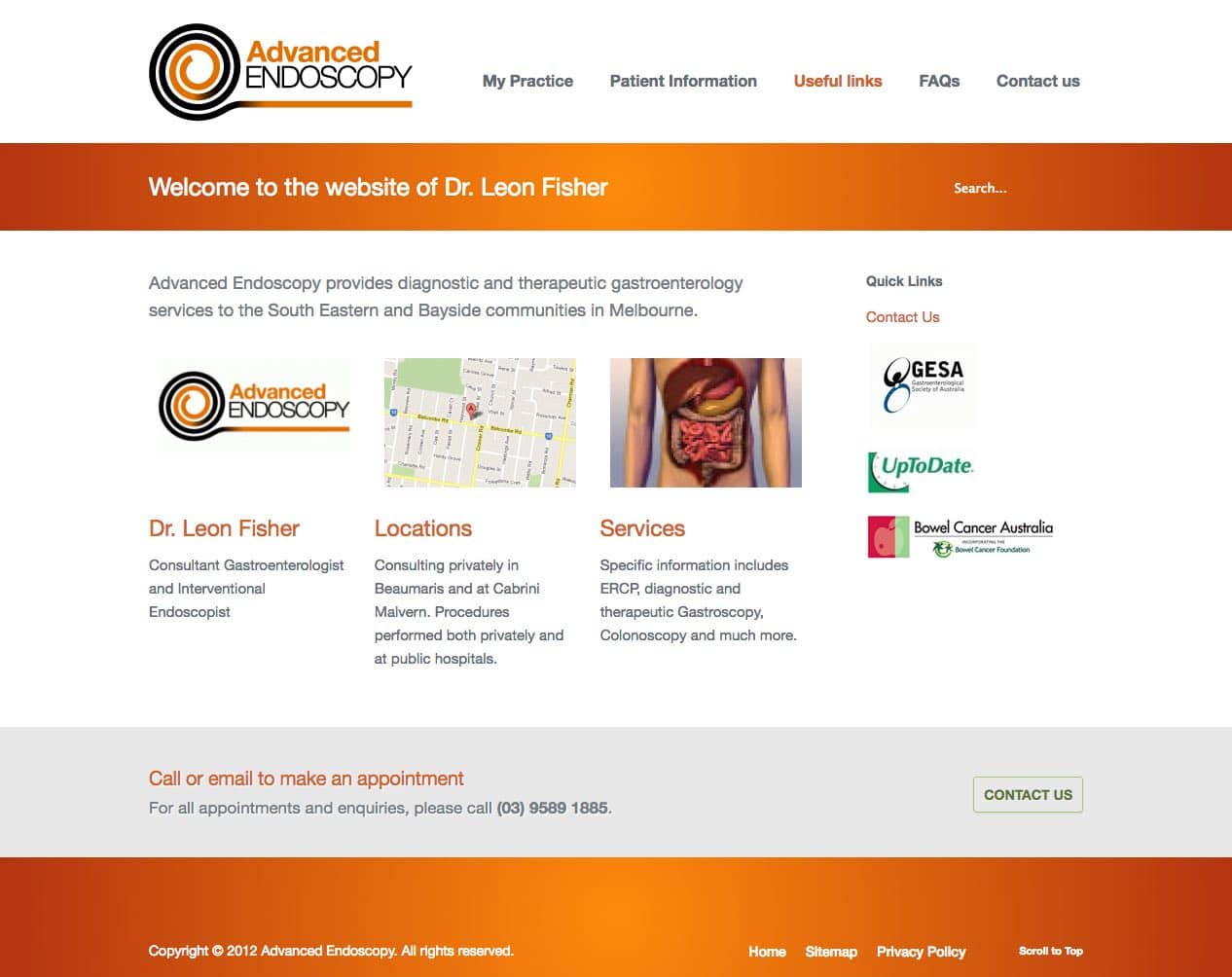 Website Design, Gastroenterologist Surgeon, Advanced Endoscopy