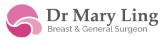 A logo for dr mary ling breast and general surgeon