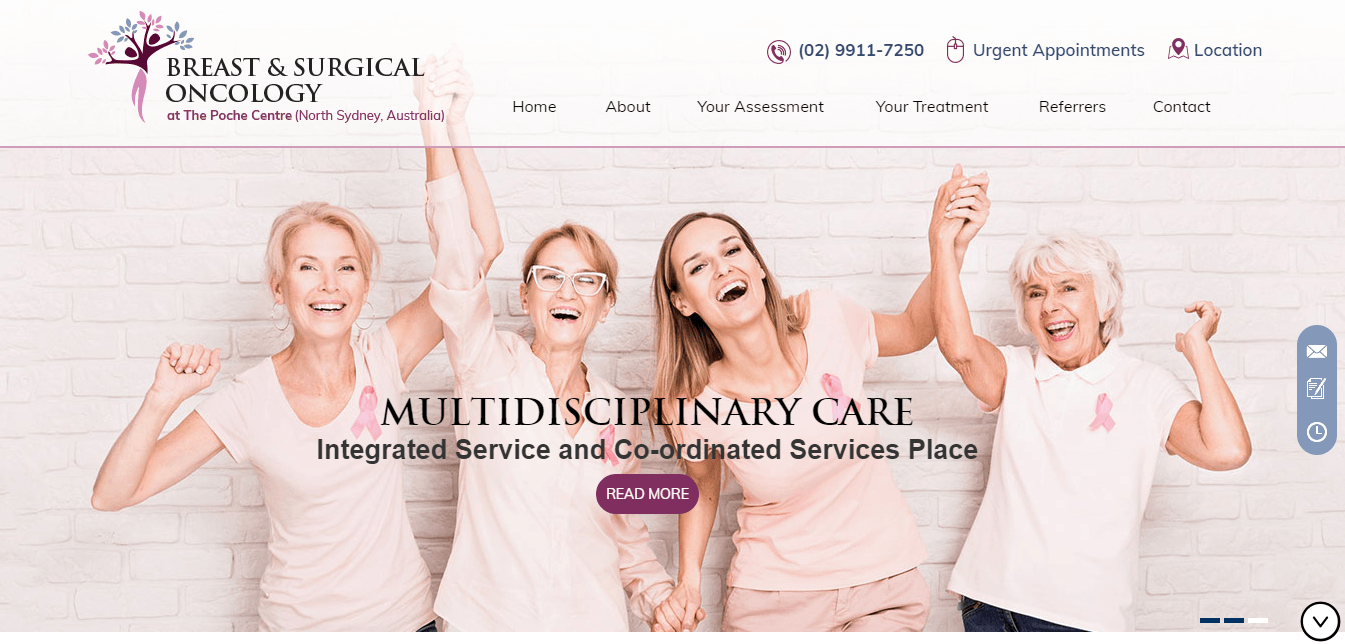 Breast Surgeon Website Design, Website Redesign, Breast Surgery Website