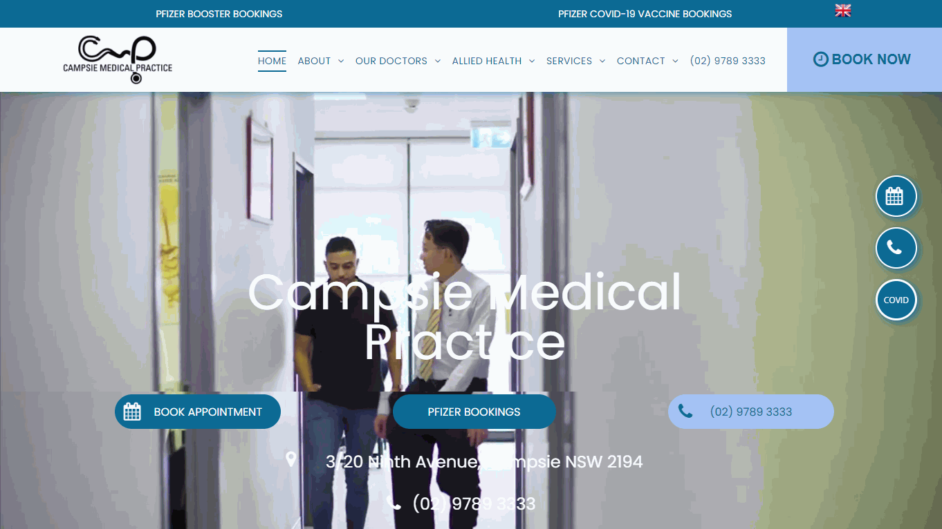 Campsie Medical Practice Website Design
