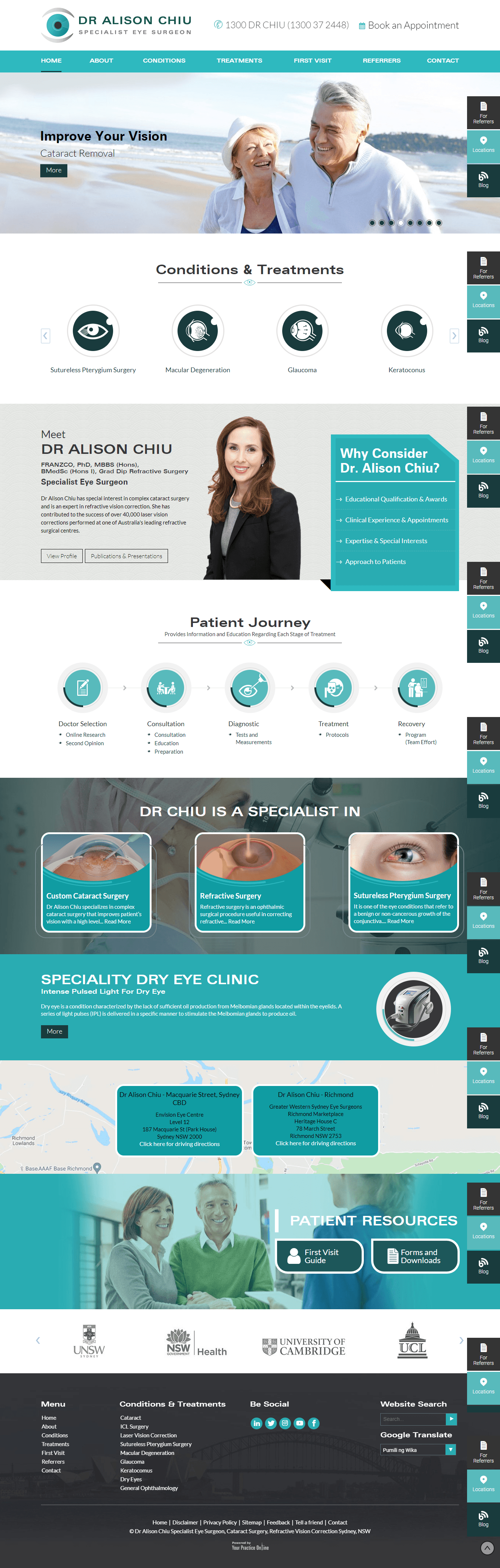 A collage of different versions of a website.