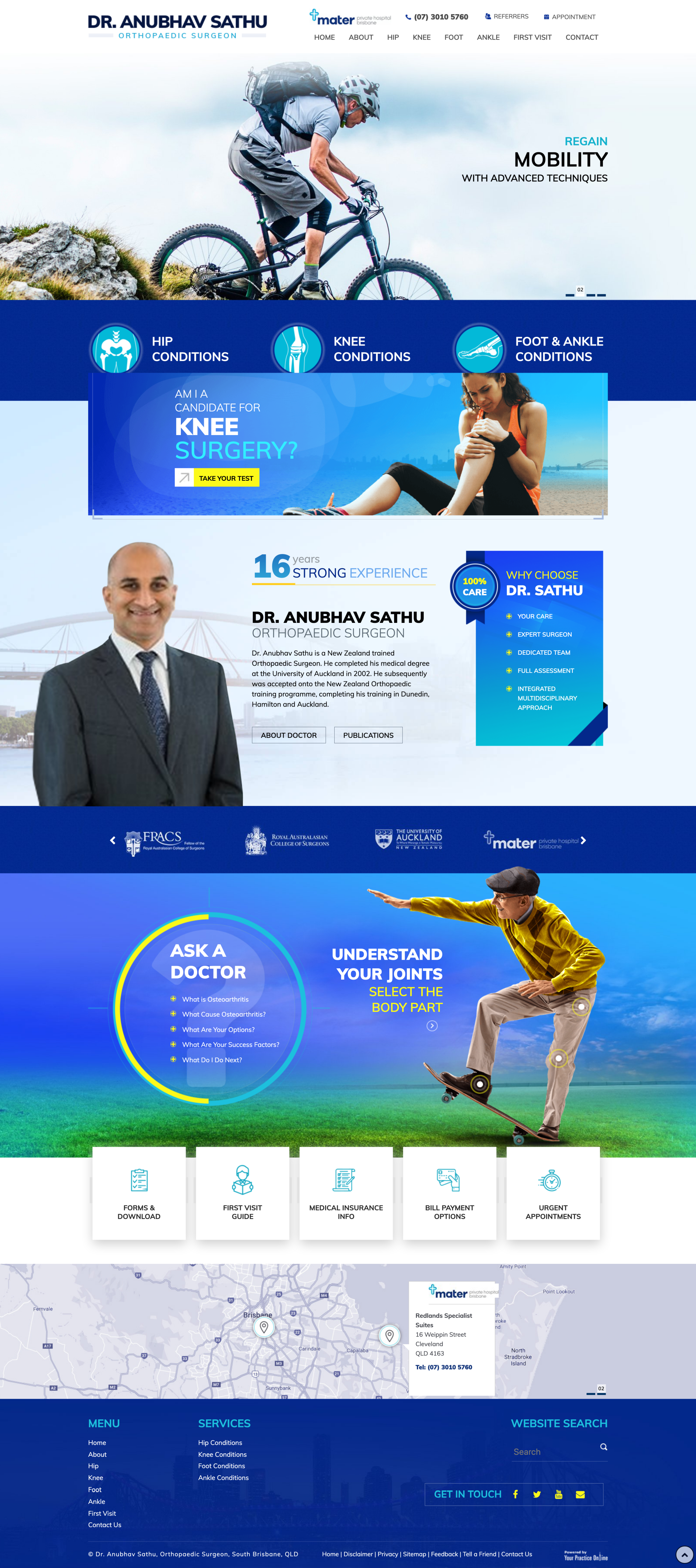 Website Design for Orthopaedics