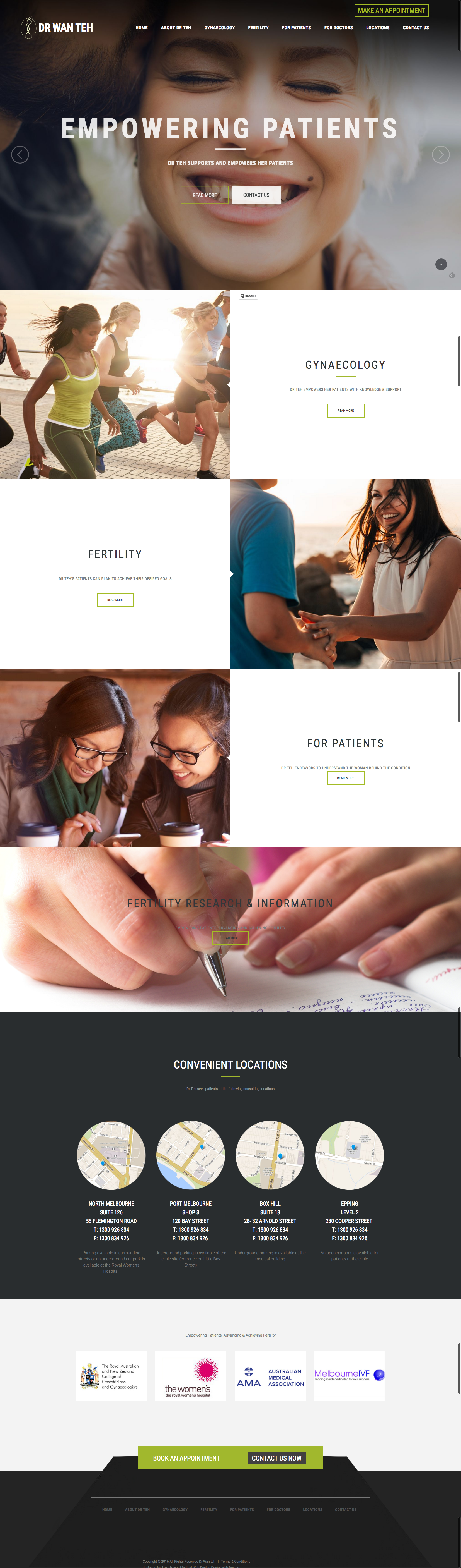 Dr Wan Teh website design