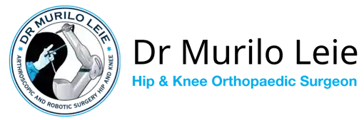 The logo for dr murilo leie hip and knee orthopaedic surgeon
