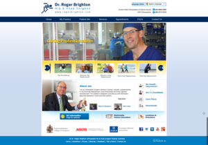 A website for a doctor named dr. roger brighton