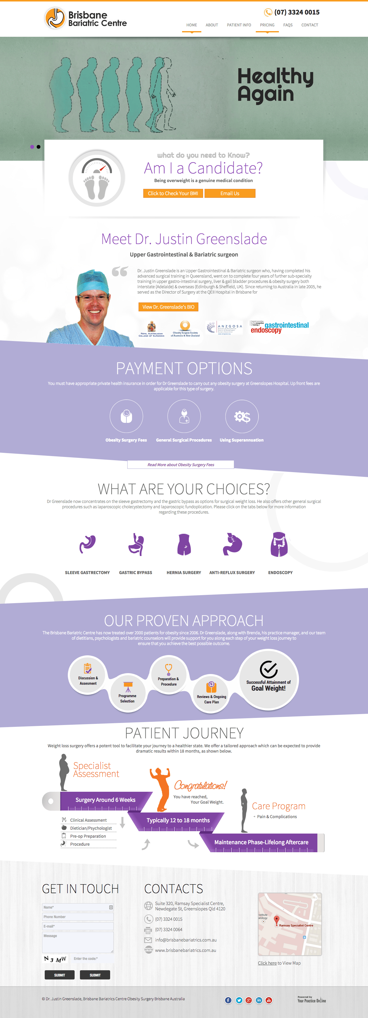Brisbane Bariatrics, Dr Greenslade
