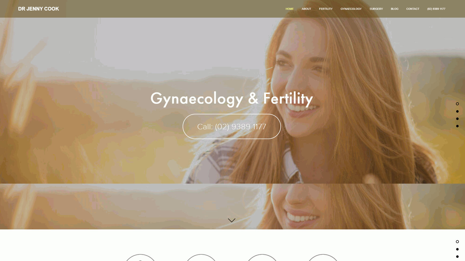 Dr Jenny Cook Gynaecologist and Fertility Specialist Website Design