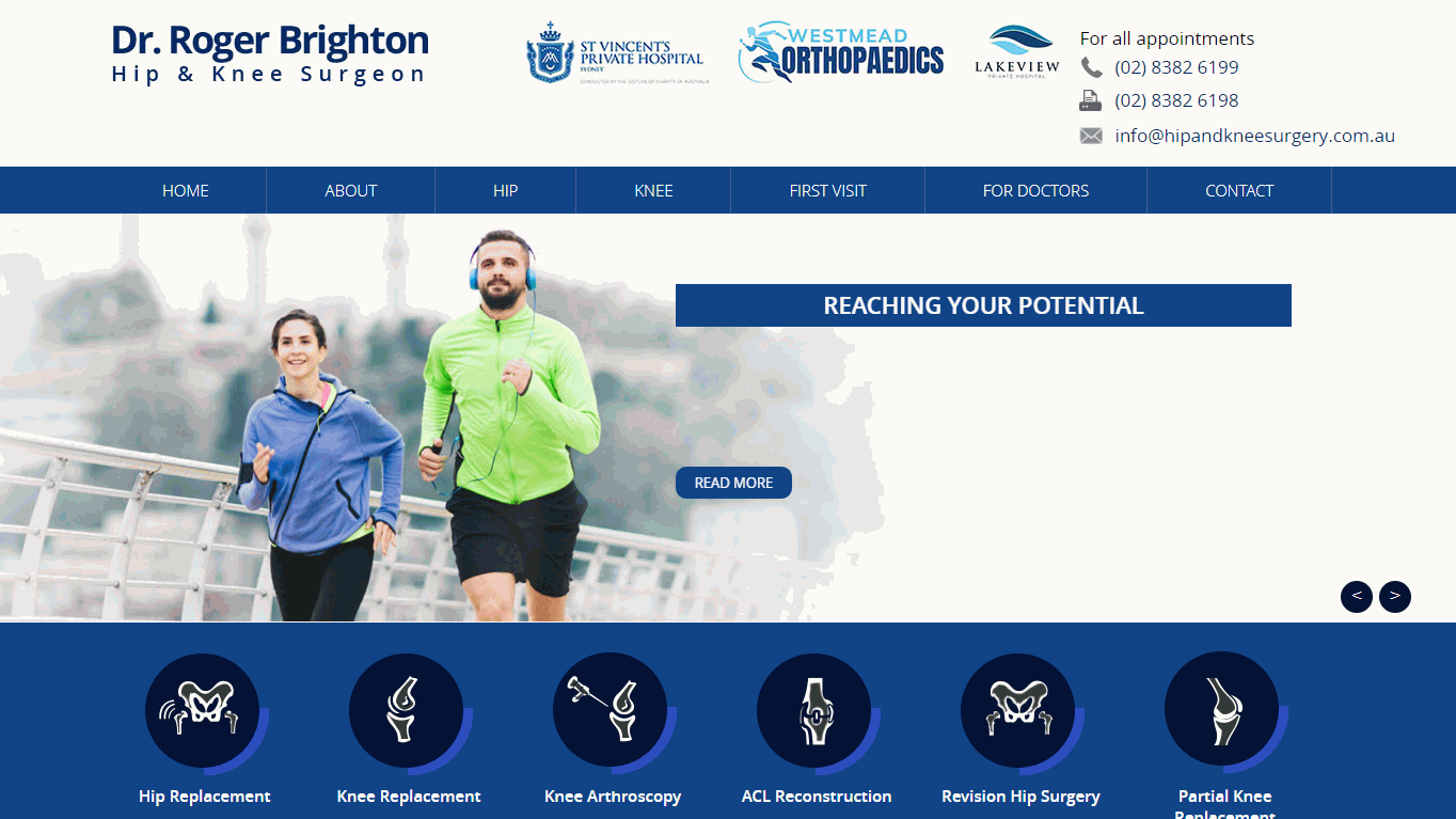 Dr Roger Brighton Website Design