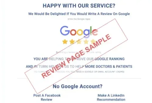 Reputation Marketing for Doctors - Happy Page