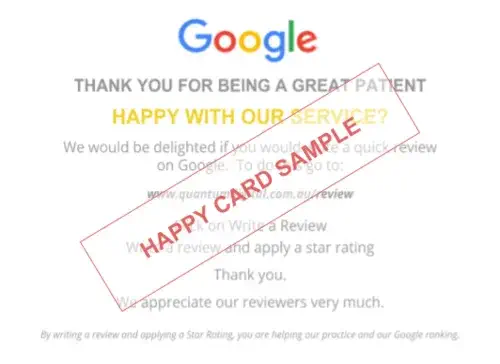 Reputation Marketing for Doctors - Happy Card