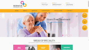 Berwick Integrated Care Website Design