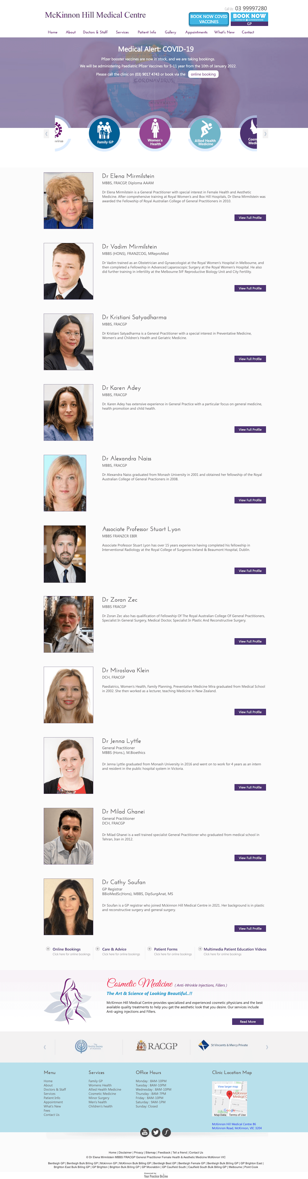 A screenshot of a website with a list of people on it.