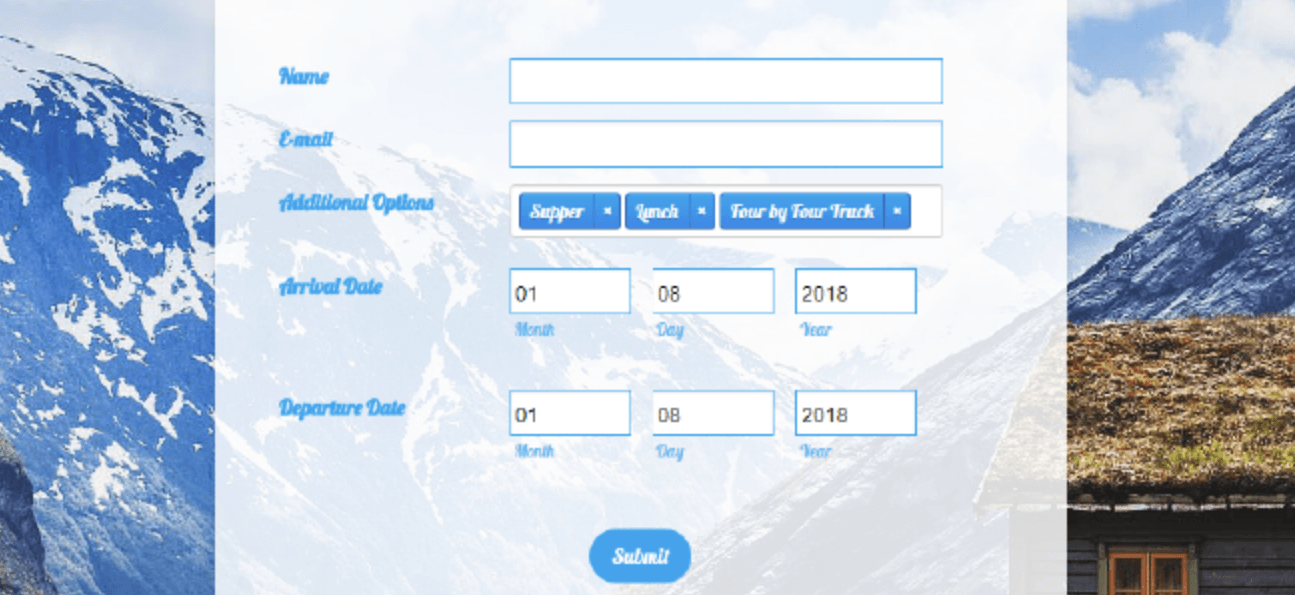 Extra features added  to medical form