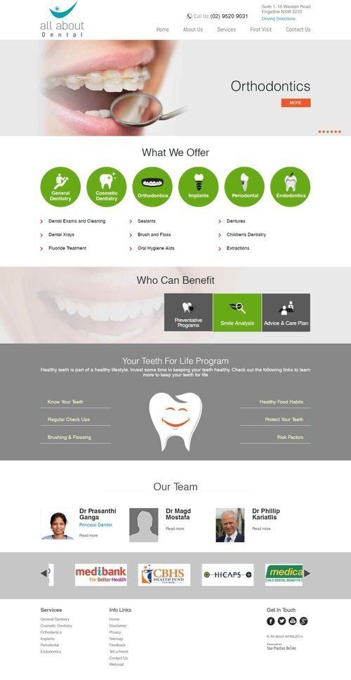 All about dental website design